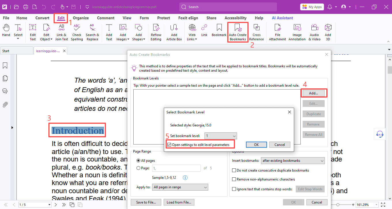 How to Create Bookmarks in PDFs by Titles & Keywords